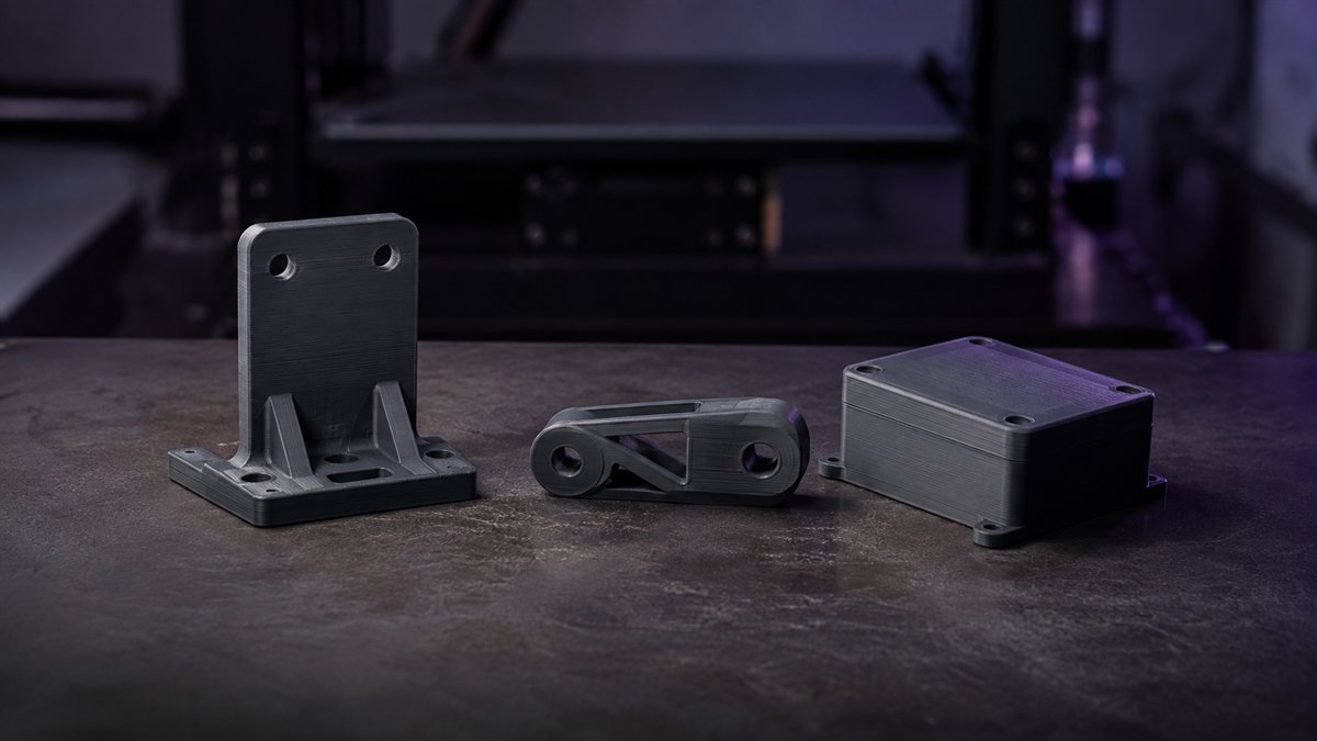 FDM 3D baskı ile üretilmiş montaj braketi, bağlantı aparatı ve elektronik mahfaza